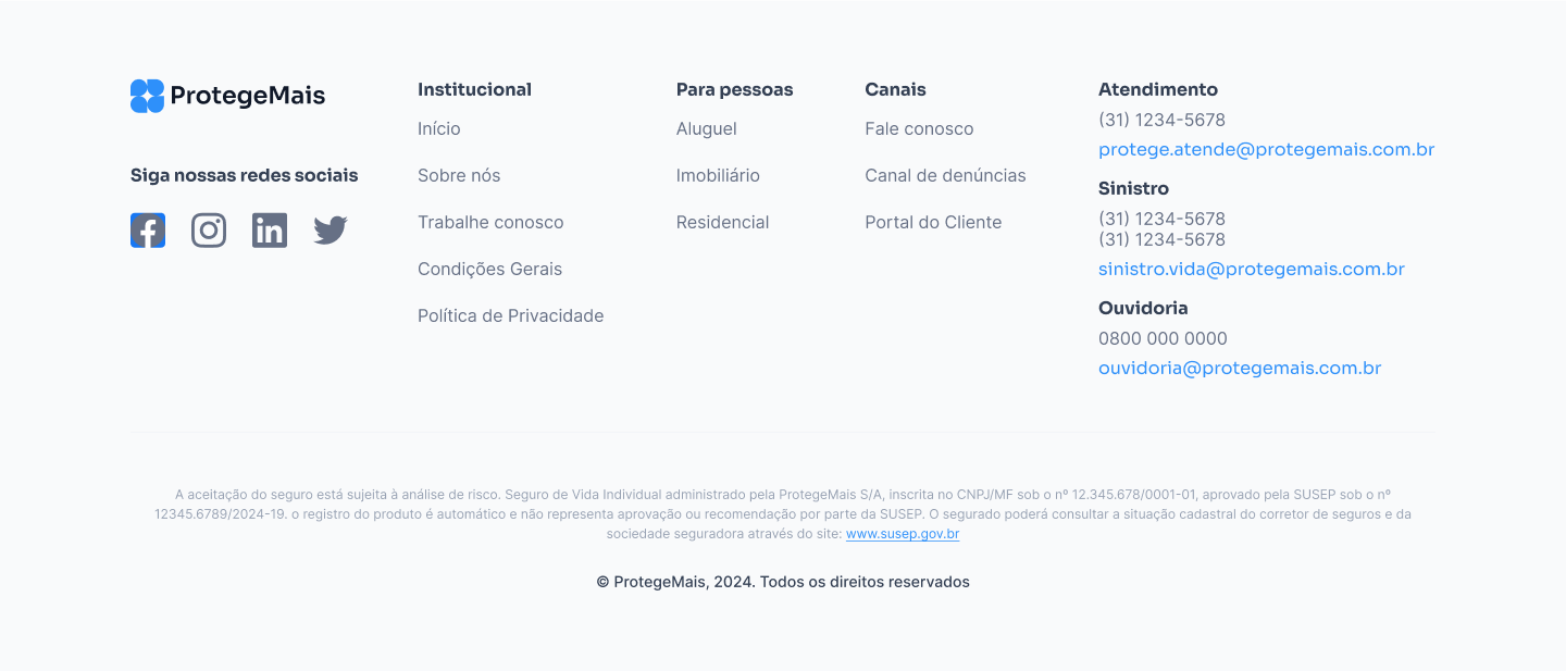 imagem do rodape do site da protegemais